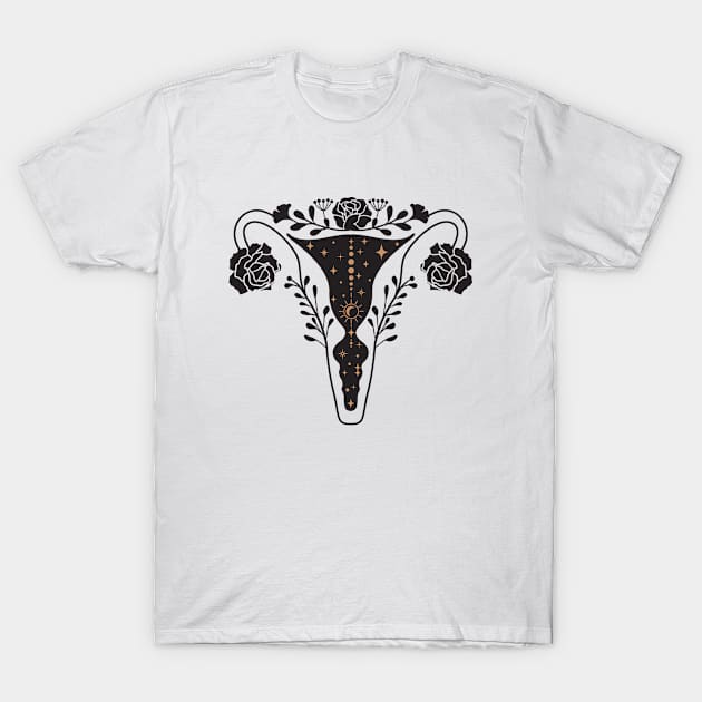 Floral Uterus T-Shirt by 397House